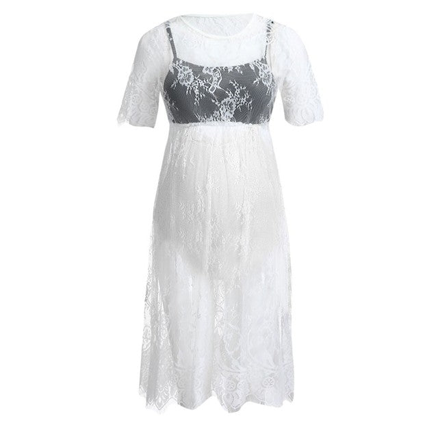 Sheer Lace Photography Dress