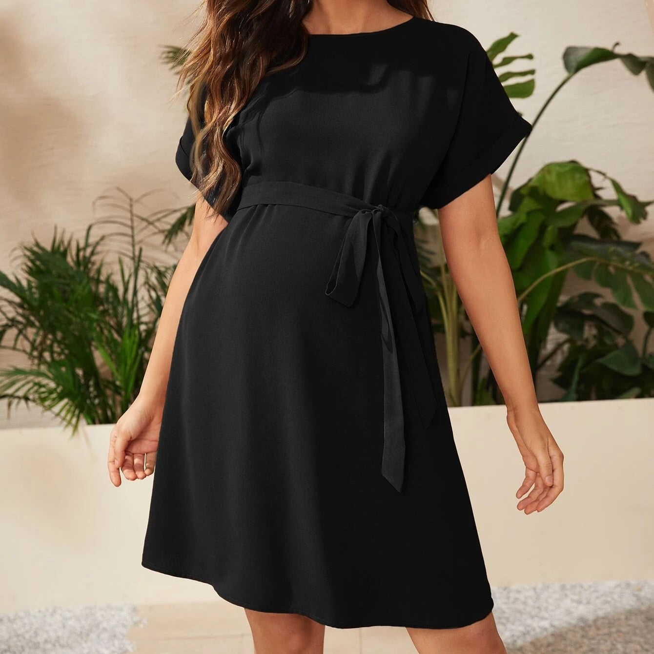 Dolman Sleeve Tunic Dress