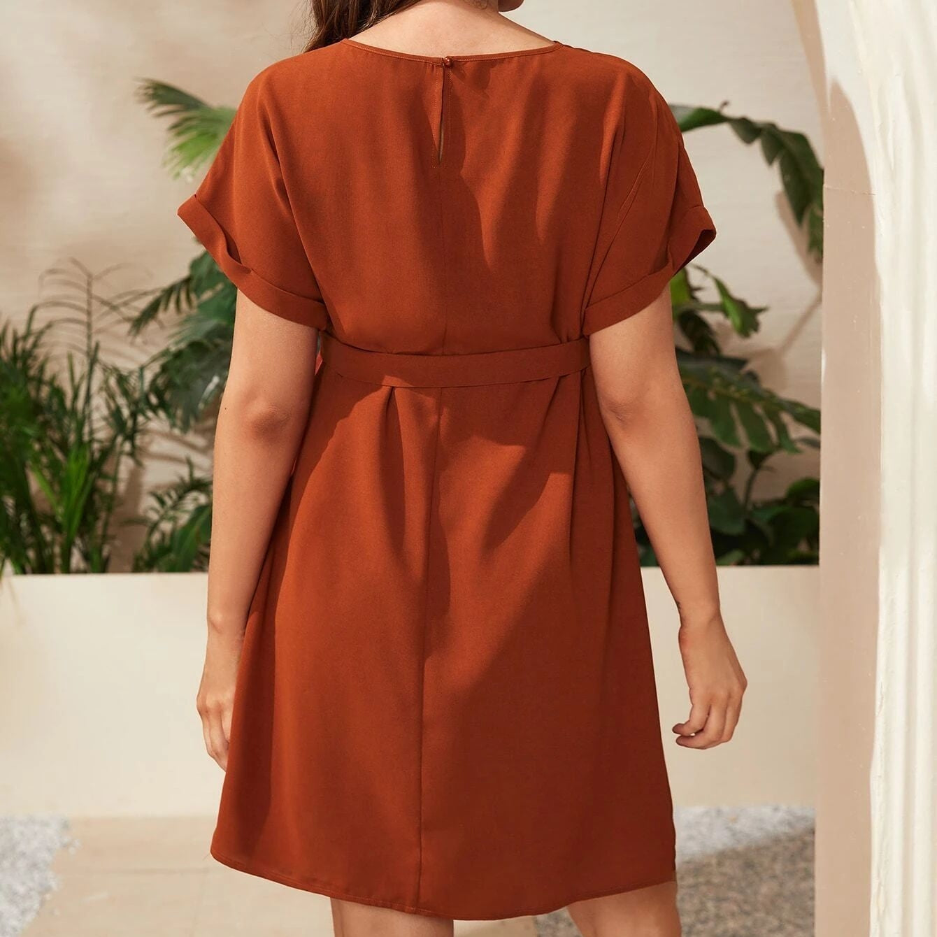 Dolman Sleeve Tunic Dress