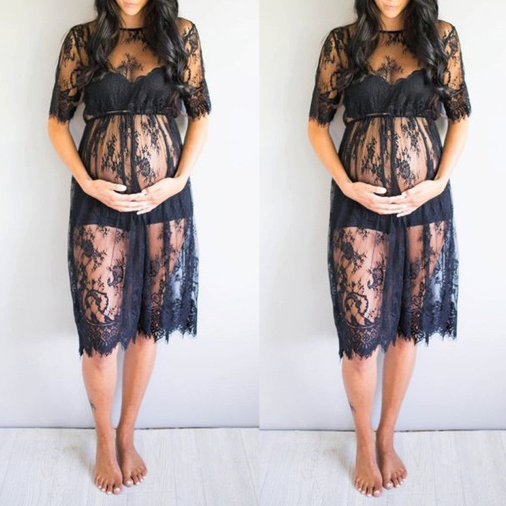 Sheer Lace Photography Dress